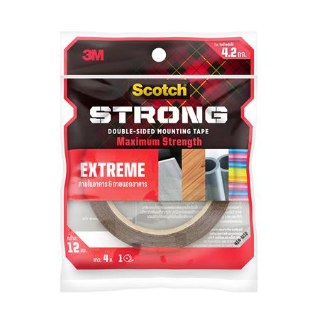 เทปกาว 2 หน้า ชนิดแรงยึดสูง 3M 12 มม. x 4 ม._1