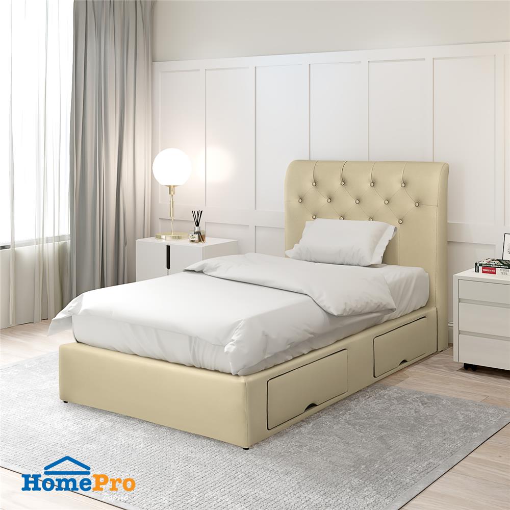ฐานรองหัวเตียง 3.5 ฟุต HOME LIVING STYLE ROME-L สีครีม