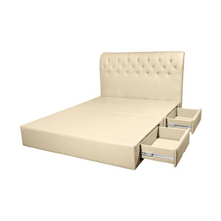 ฐานรองหัวเตียง 5 ฟุต HOME LIVING STYLE ROME-L สีครีม_2