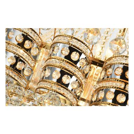 ไฟช่อ CARINI SC-1321 แก้ว/โลหะ สีเงิน/ ใส/ ทอง 26หัว_2