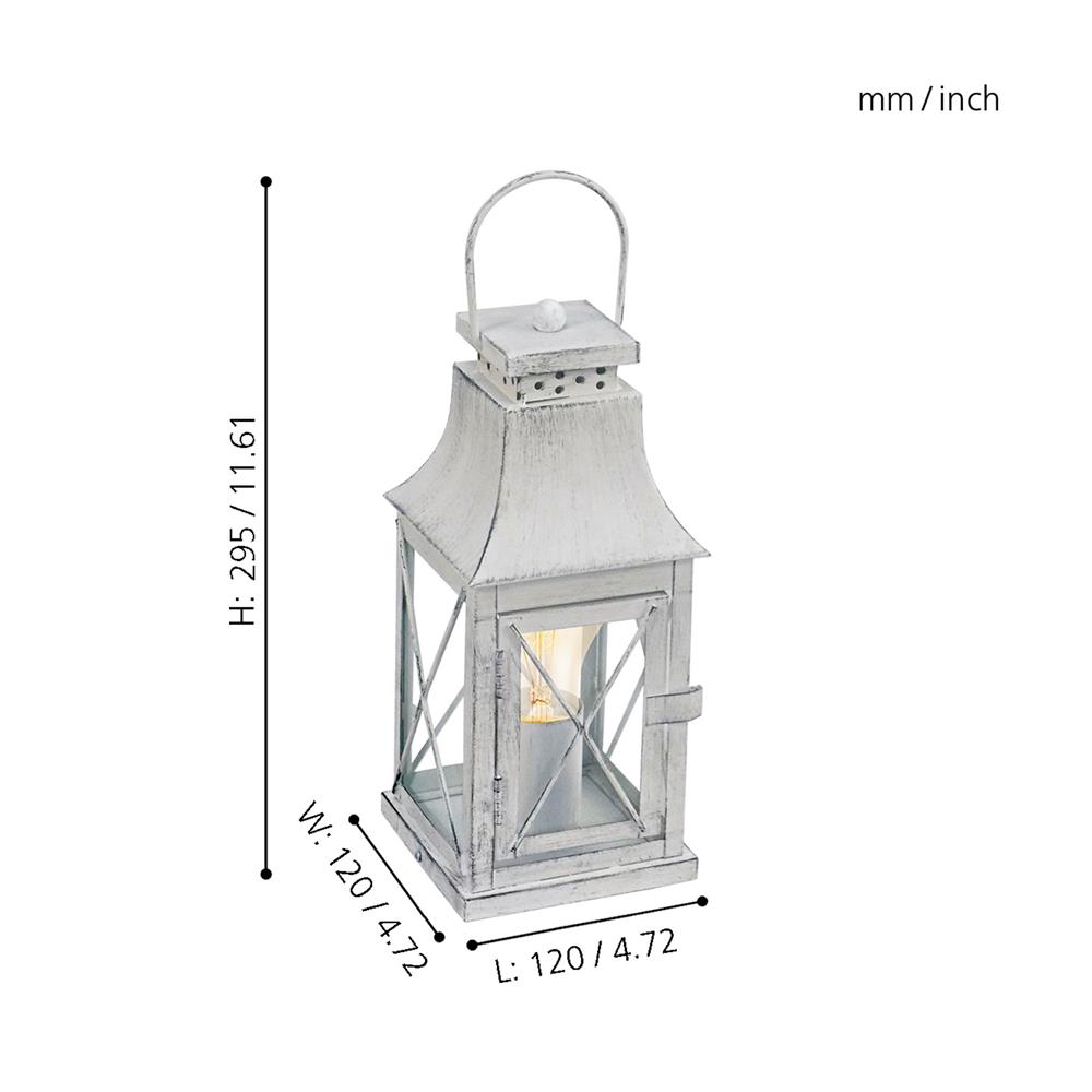 ไฟตั้งโต๊ะ EGLO LISBURN สีเทา