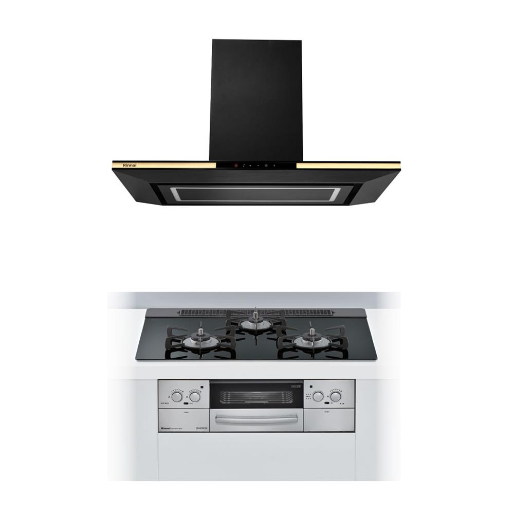 เตาฝัง+เครื่องดูดควัน RINNAI RB7913GCSSM+RH-C1059-PBR