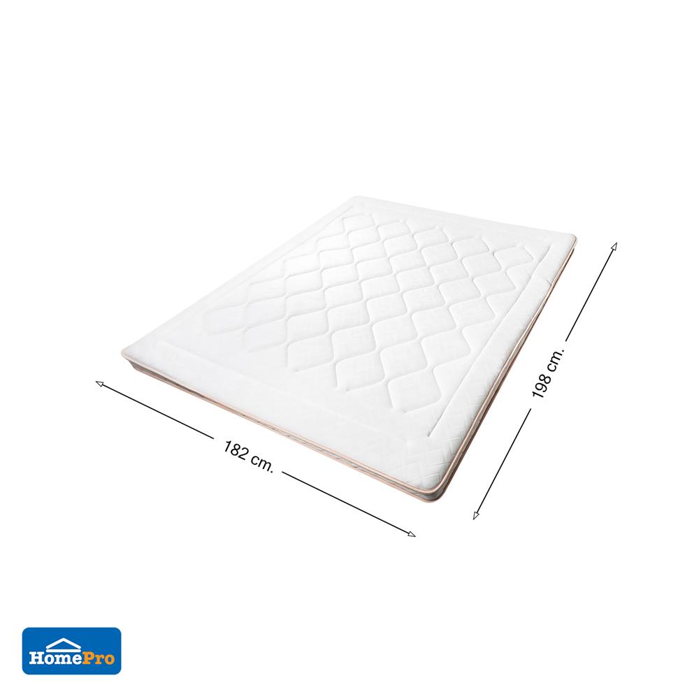 แผ่นรองนอน 6 ฟุต HOME LIVING STYLE DIAMANTE สีขาว