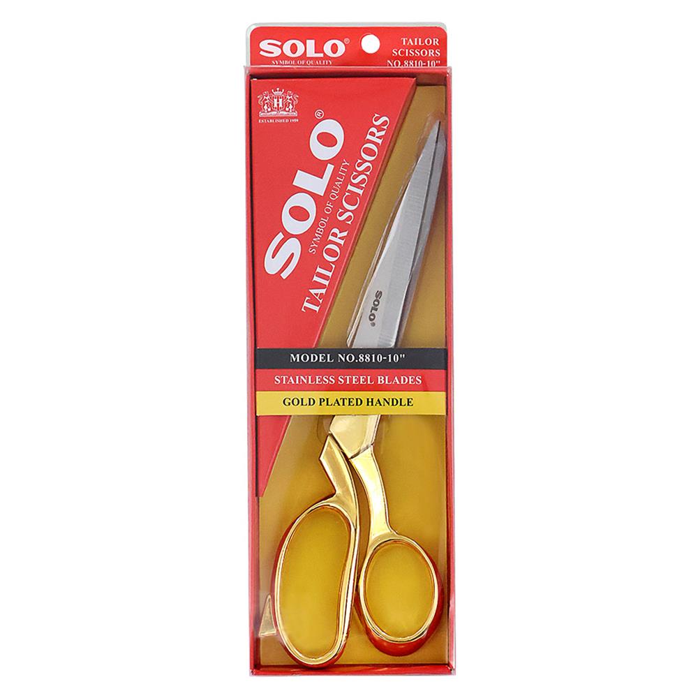 กรรไกรช่างตัดเสื้อ SOLO 8810-10 10 นิ้ว สีทอง