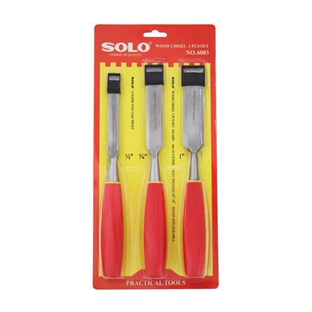 สิ่วช่างไม้ ด้ามพลาสติก SOLO 6003 (แพ็ก 3 ชิ้น)_6