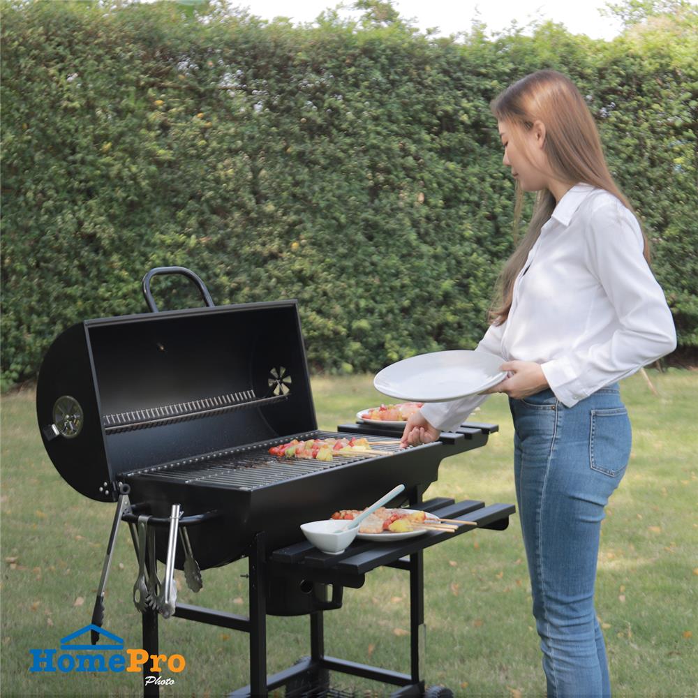 เตาถ่านบาร์บีคิว SPRING BARREL PRO สีดำ