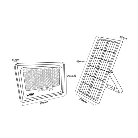 สปอตไลท์ SOLAR LUMAX 58-L0020 400 วัตต์ WARM WHITE สีดำ_7