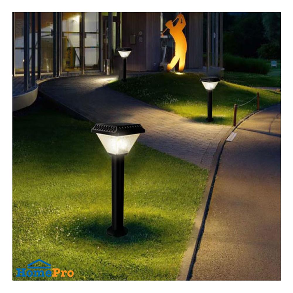 ไฟทางเดิน SOLAR PHILIPS BGC010 LED2/730 SS 1.5 วัตต์ WARM WHITE สีดำ