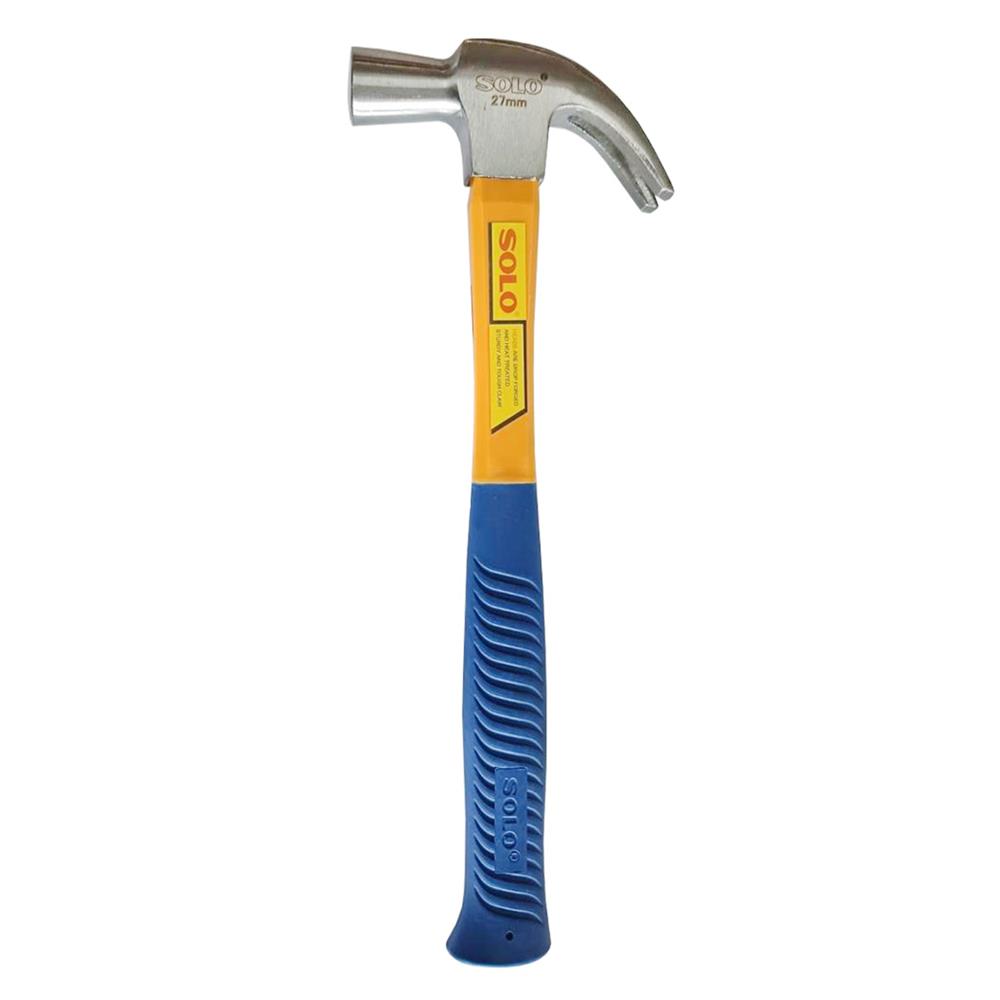 ค้อนช่างไม้ ด้ามไฟเบอร์ SOLO 614 27 มม.