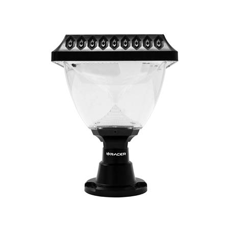 ไฟหัวเสา SOLAR RACER POSTTOP CARNIVAL 1 3 วัตต์ DAYLIGHT/COOL WHITE/WARM WHITE/RGB สีดำ_1