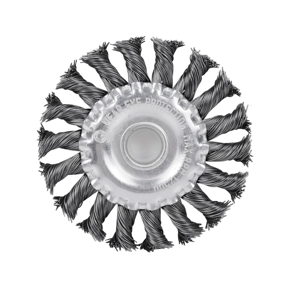 แปรงลวดกลมถักเปีย MATALL 4 นิ้ว