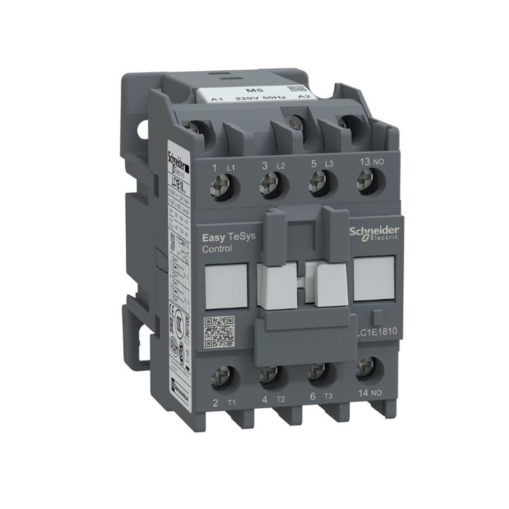 แมกเนติก คอนแทกเตอร์ SCHNEIDER LC1E1810M5 18A 7.5kW 1NO