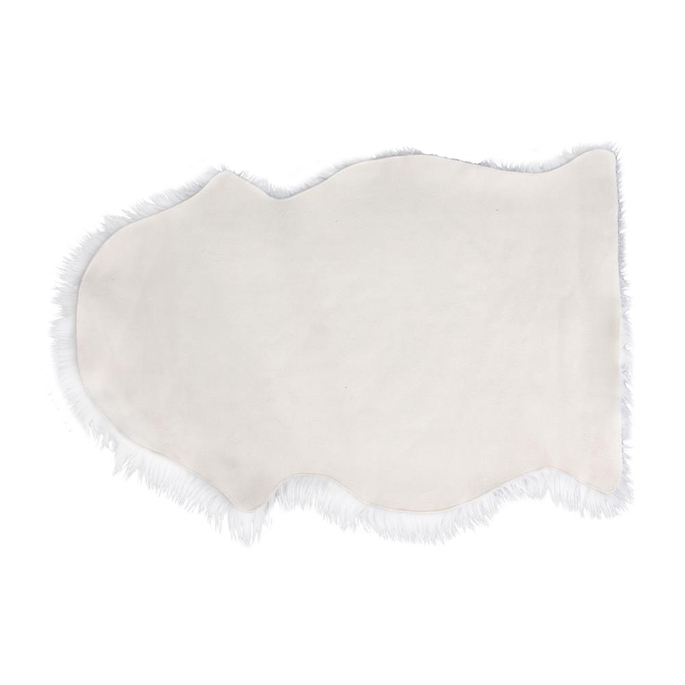 พรมขนแกะเทียม HOME LIVING STYLE 60X90 ซม. สีขาว