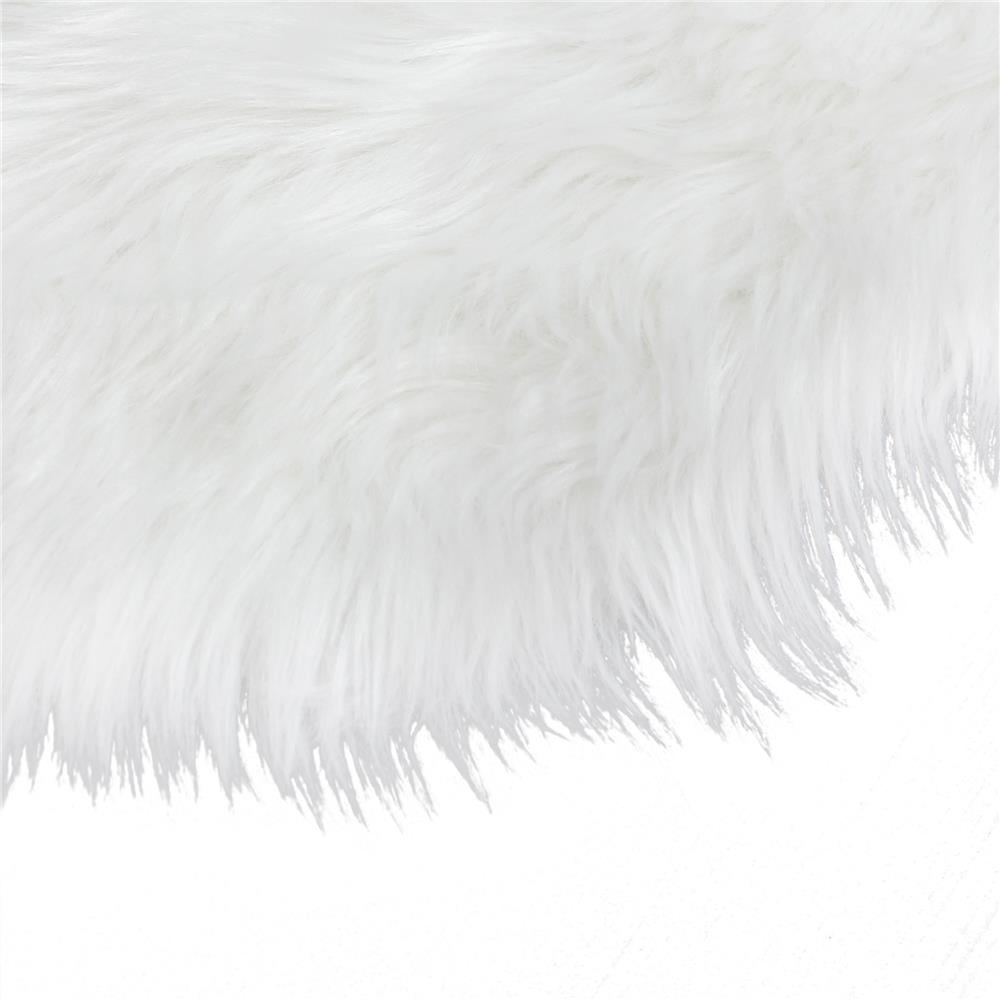 พรมขนแกะเทียม HOME LIVING STYLE 60X90 ซม. สีขาว