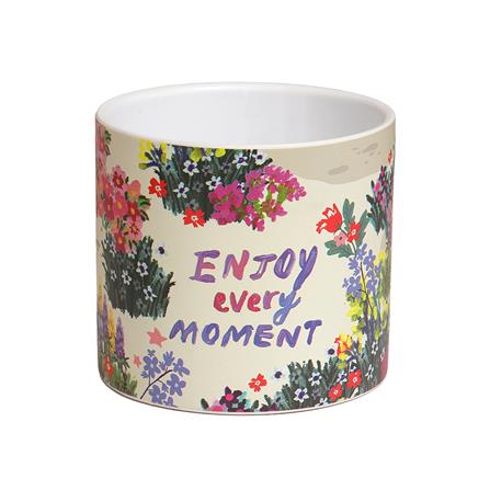 กระถางดินเผา SPRING JEEP 13.8 ซม. สีครีม_0