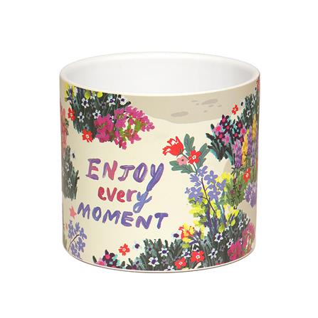 กระถางดินเผา SPRING JEEP 13.8 ซม. สีครีม_1