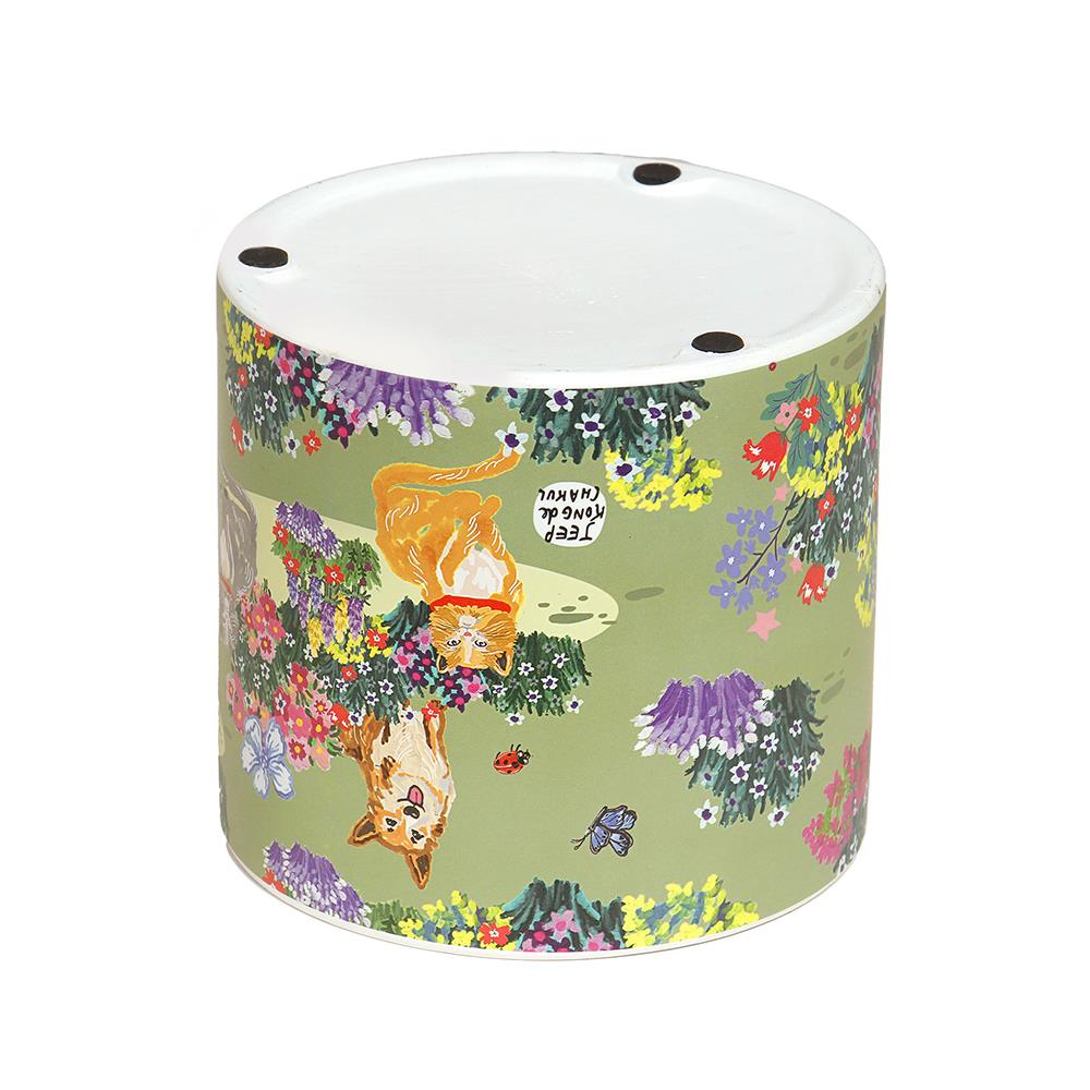 กระถางดินเผา SPRING JEEP 13.8 ซม. สีเขียว