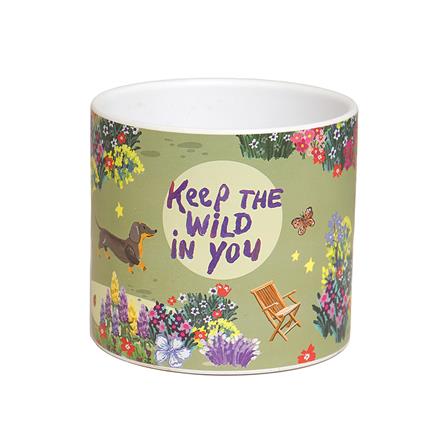 กระถางดินเผา SPRING JEEP 13.8 ซม. สีเขียว_0