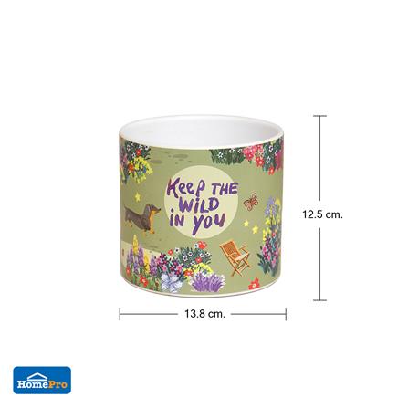 กระถางดินเผา SPRING JEEP 13.8 ซม. สีเขียว_7