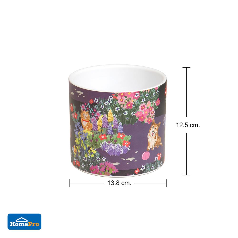 กระถางดินเผา SPRING JEEP 13.8 ซม. สีน้ำเงิน