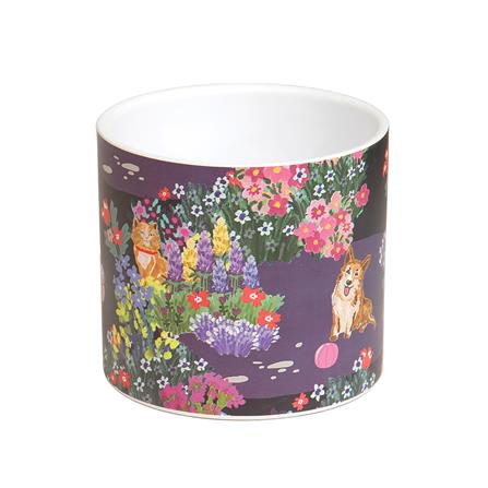 กระถางดินเผา SPRING JEEP 13.8 ซม. สีน้ำเงิน