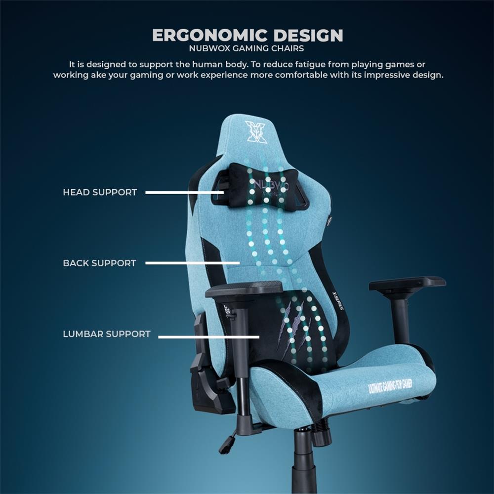เก้าอี้เกมมิ่ง NUBWO NBCH-X116 สีเทา