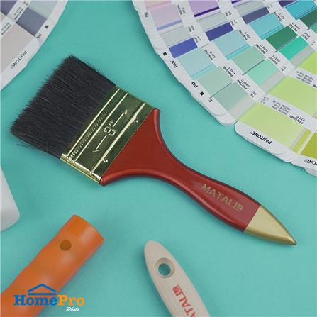 แปรงทาสีขนสังเคราะห์ดำ MATALL 641 3 นิ้ว_3