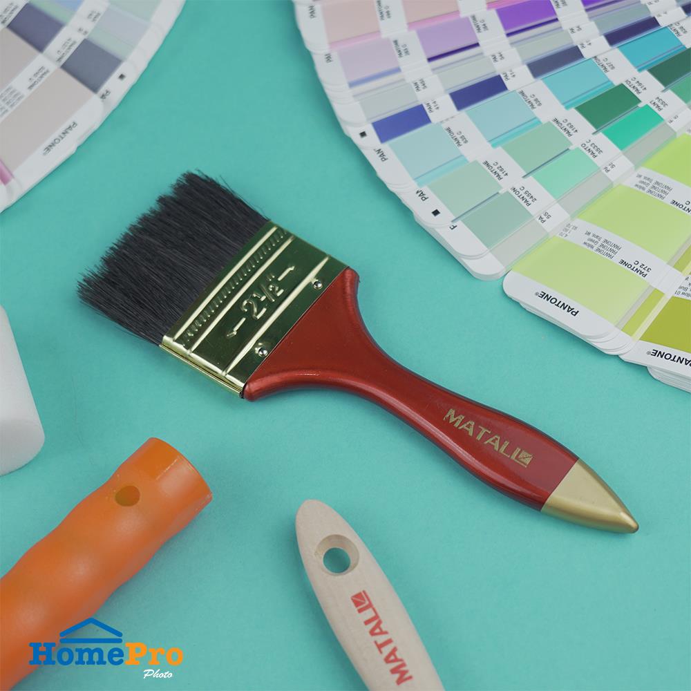 แปรงทาสีขนสังเคราะห์ดำ MATALL 641 2.5 นิ้ว