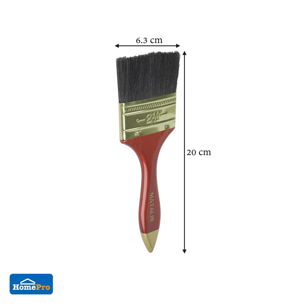 แปรงทาสีขนสังเคราะห์ดำ MATALL 641 2.5 นิ้ว
