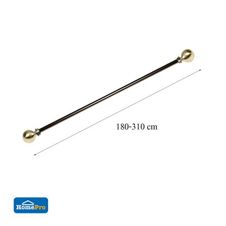 รางเหล็ก ยืดหด HOME LIVING STYLE BALLA 180-310 ซม. สีทอง_4