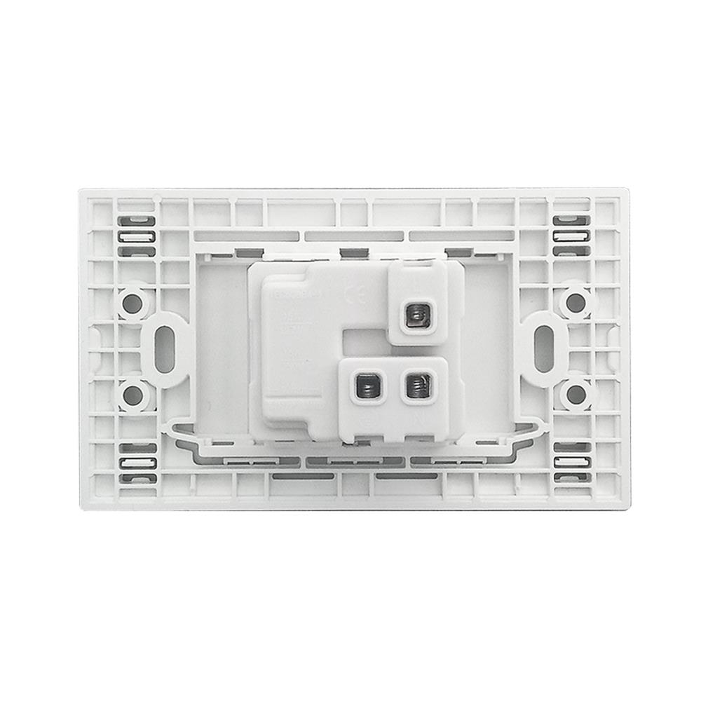 ชุดเต้ารับเดี่ยว 3 ขากลม ELECKTA N BASIC สีขาว