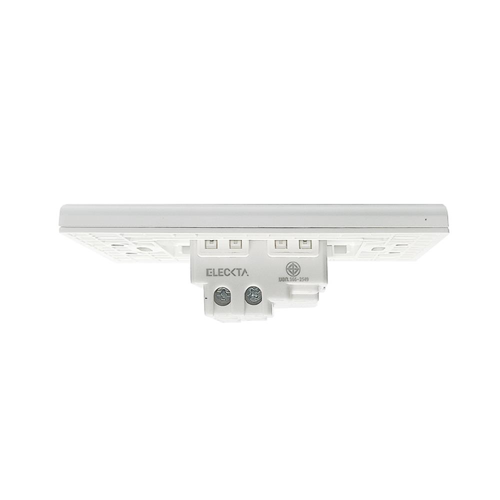 ชุดเต้ารับเดี่ยว 3 ขากลม ELECKTA N BASIC สีขาว