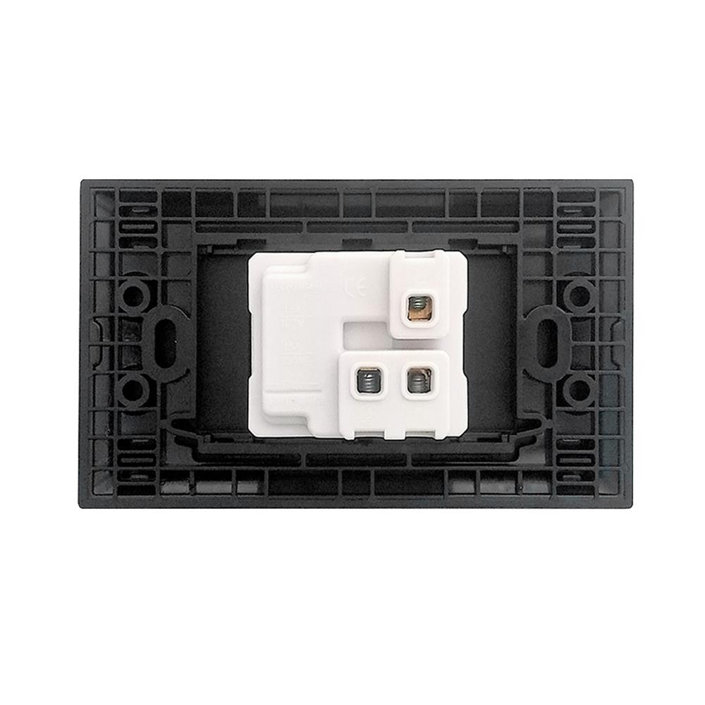 ชุดเต้ารับเดี่ยว 3 ขากลม ELECKTA N BASIC สีดำ