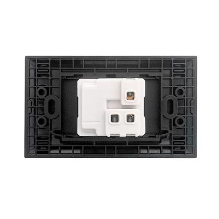 ชุดเต้ารับเดี่ยว 3 ขากลม ELECKTA N BASIC สีดำ_1