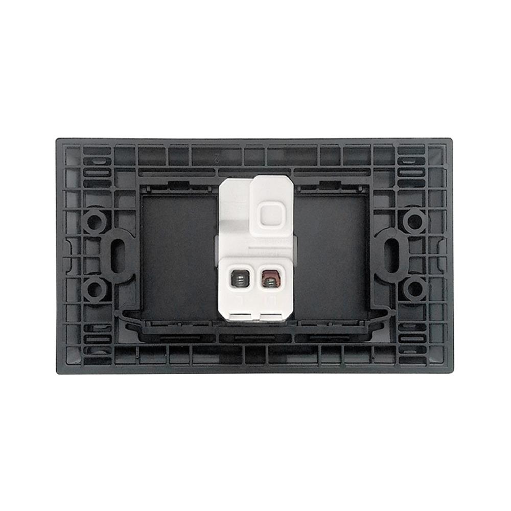 ชุดสวิตช์ 1 ทาง 1 ช่อง ELECKTA N BASIC สีดำ