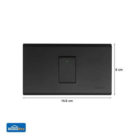 ชุดสวิตช์ 1 ทาง 1 ช่อง ELECKTA N BASIC สีดำ_4