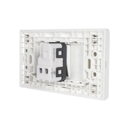 ชุดสวิตช์ 1 ทาง 1 ช่อง ELECKTA N BASIC สีขาว_2