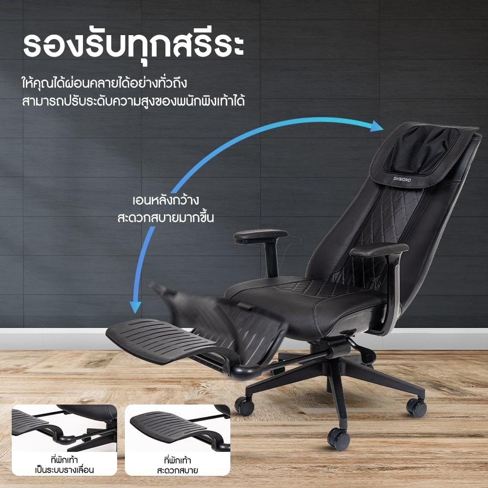 เก้าอี้สำนักงาน SHIMONO SHI-Q8 สีน้ำเงิน