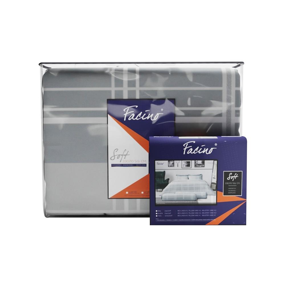 ชุดผ้าปูที่นอน 3.5 ฟุต 4 ชิ้น FACINO PRINT FA065