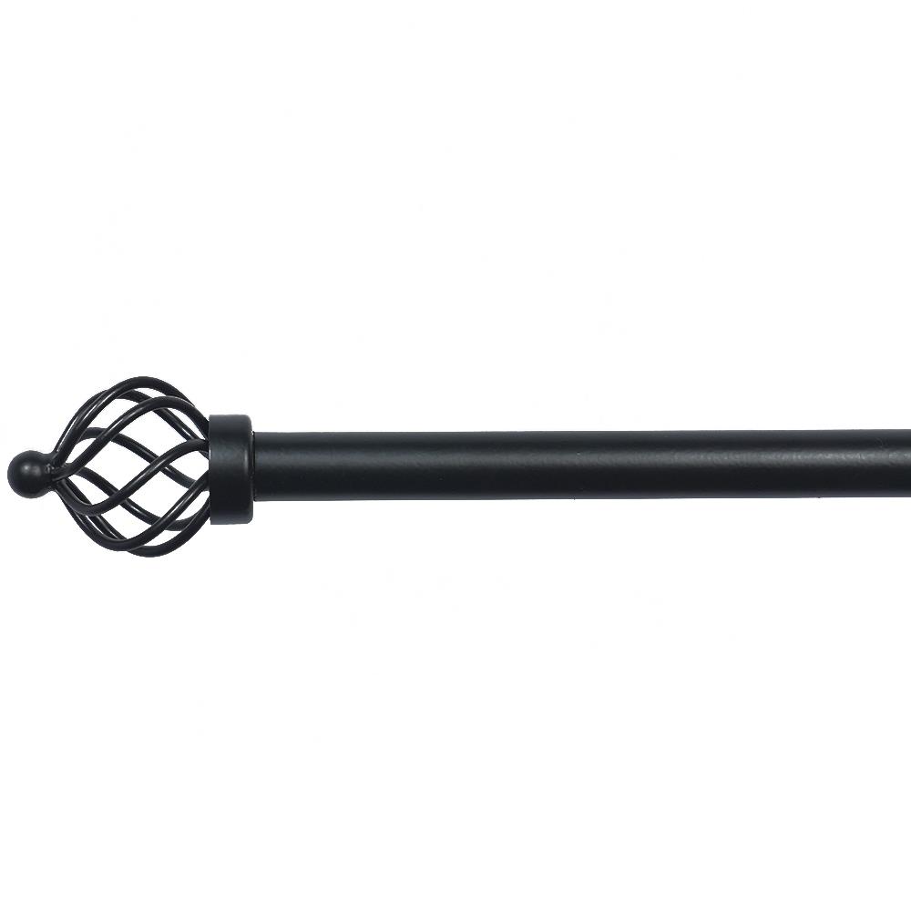 รางเหล็ก ยืดหด HOME LIVING STYLE SPIRAL 110-210 ซม. สีดำ