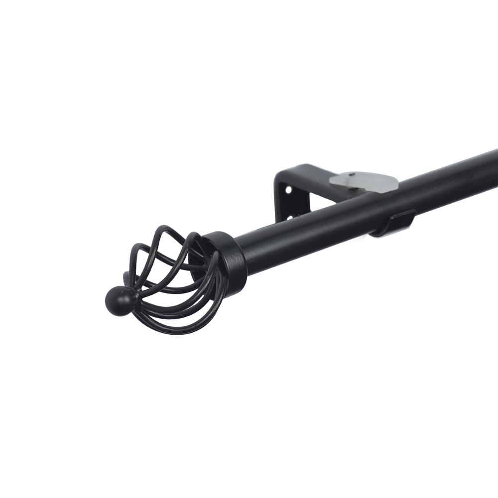 รางเหล็ก ยืดหด HOME LIVING STYLE SPIRAL 110-210 ซม. สีดำ