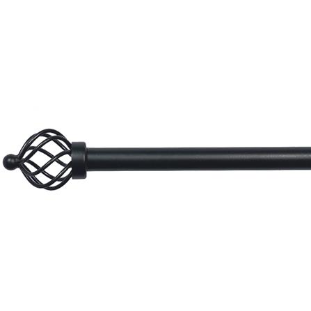 รางเหล็ก ยืดหด HOME LIVING STYLE SPIRAL 110-210 ซม. สีดำ_0