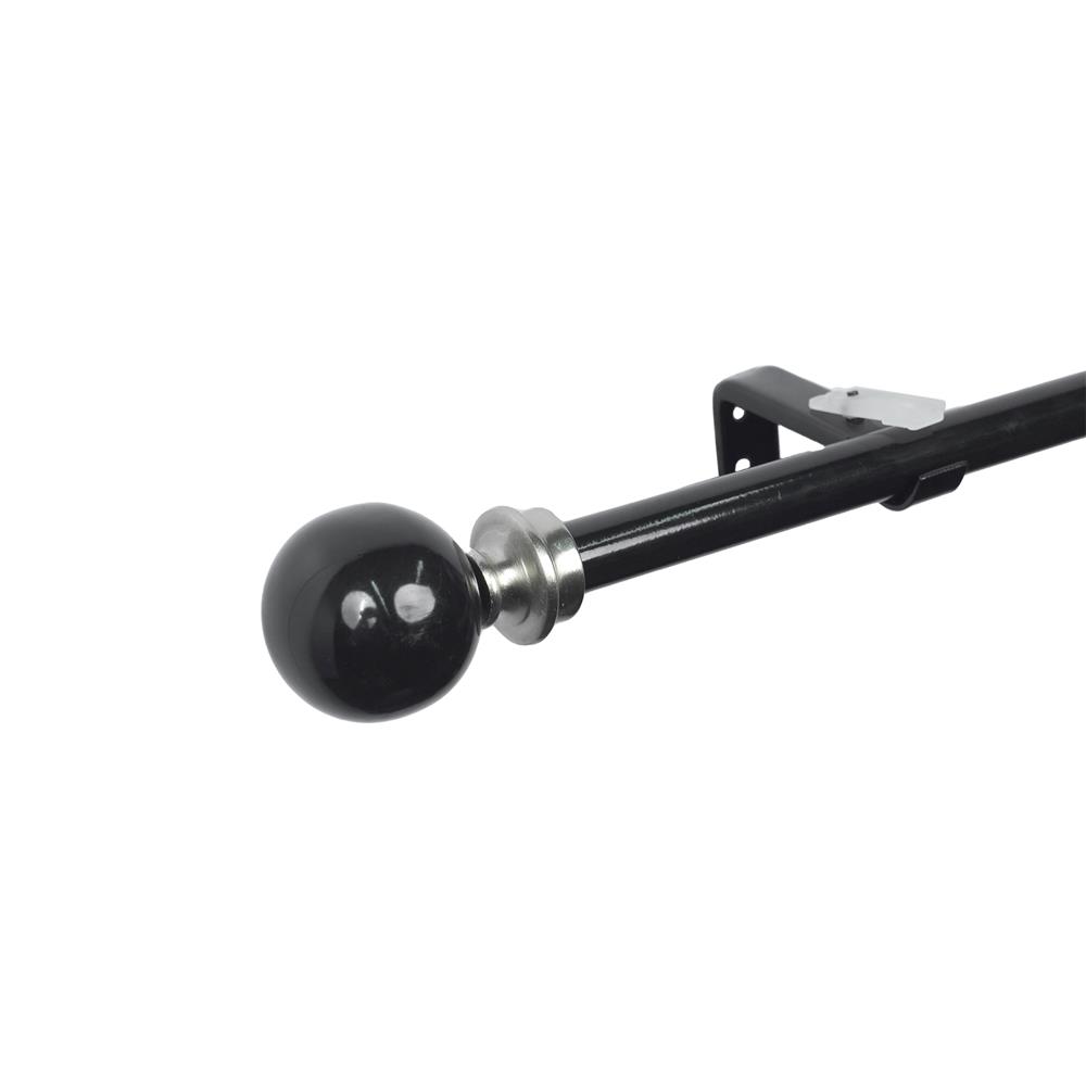 รางเหล็ก ยืดหด HOME LIVING STYLE BALL 110-210 ซม. สีดำ