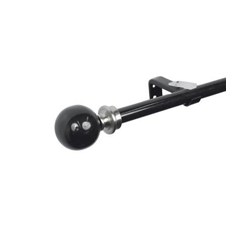 รางเหล็ก ยืดหด HOME LIVING STYLE BALL 110-210 ซม. สีดำ_1