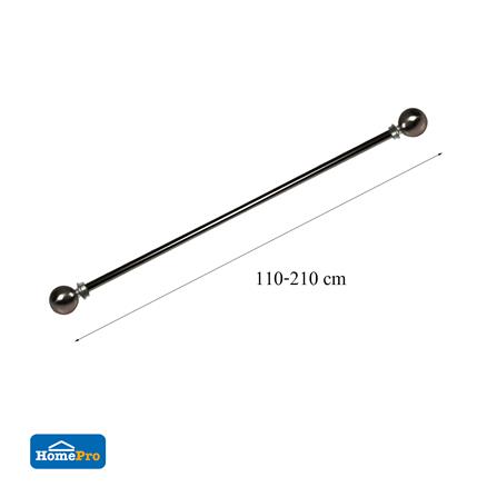รางเหล็ก ยืดหด HOME LIVING STYLE BALL 110-210 ซม. สีดำ_4