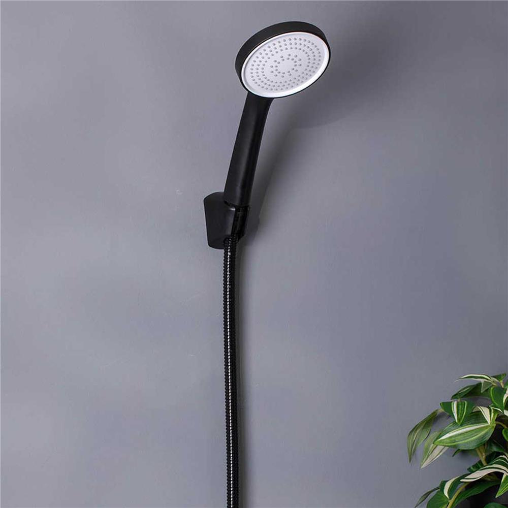 ชุดฝักบัวสายอ่อน 1 ระดับ RASLAND LUX-BLACK สีดำ