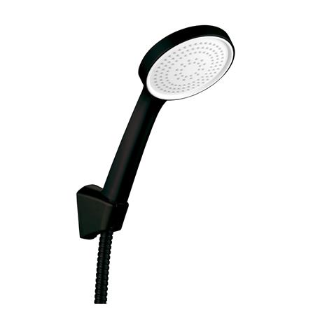 ชุดฝักบัวสายอ่อน 1 ระดับ RASLAND LUX-BLACK สีดำ