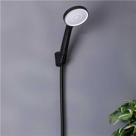 ชุดฝักบัวสายอ่อน 1 ระดับ RASLAND LUX-BLACK สีดำ_3