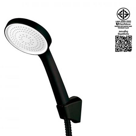 ชุดฝักบัวสายอ่อน 1 ระดับ RASLAND LUX-BLACK สีดำ_6