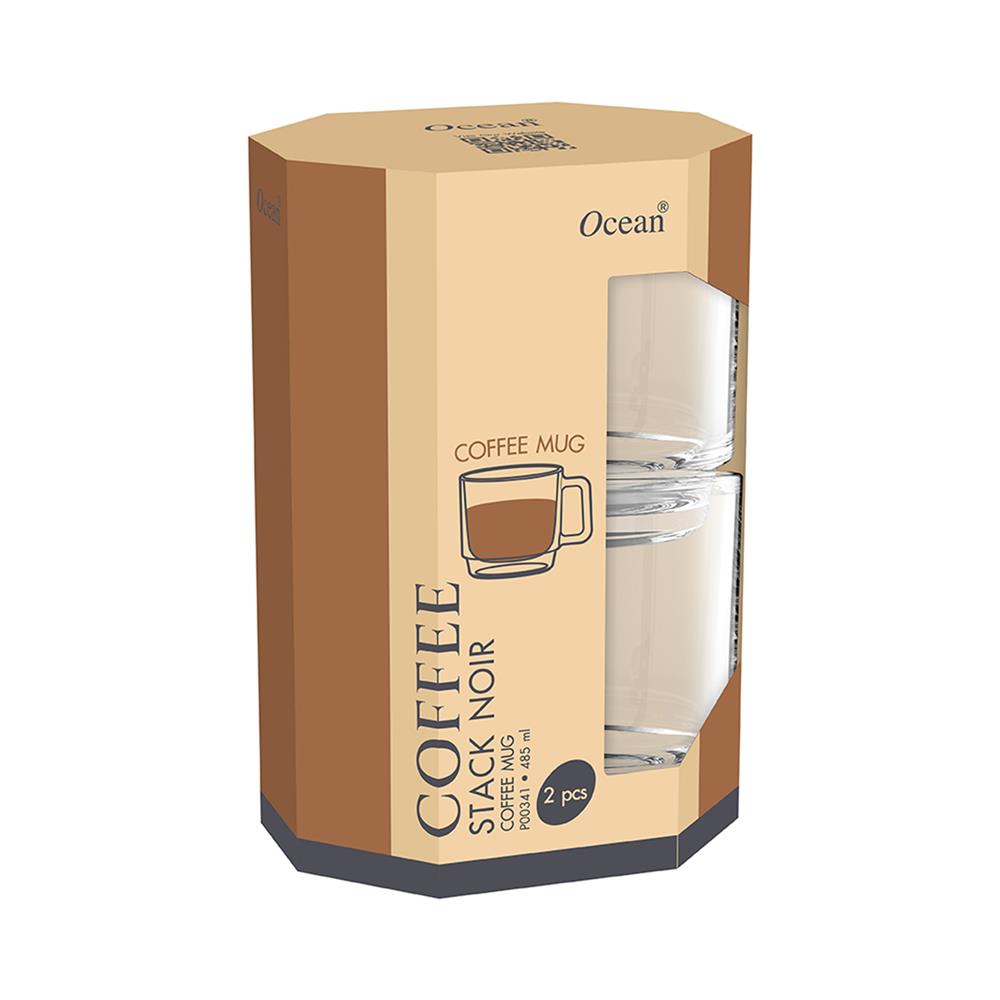 แก้วหู 485 มล. OCEAN GLASS STACK แพ็ก 2 ใบ